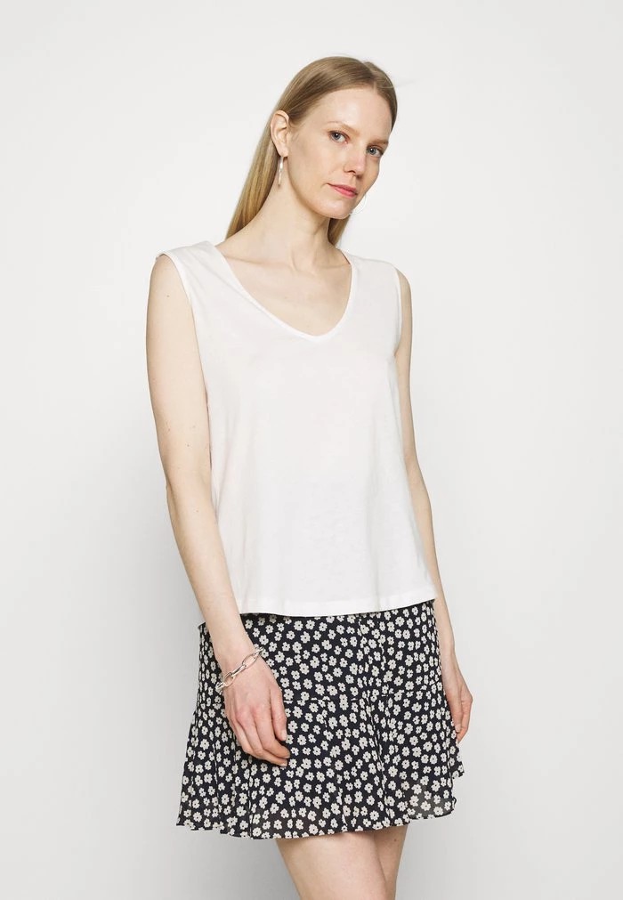 T-Shirt ANNA FIELD Anna Field Top Blanche Femme | CHF-9053768